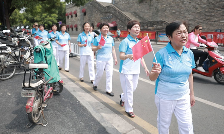 玄武門街道“快閃活動(dòng)”拍攝花絮
